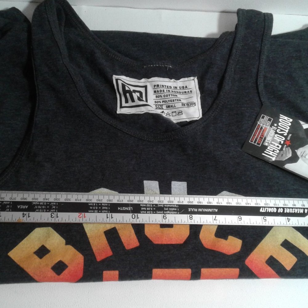 BRUCE LEE NWT Men’s Roots of Fight Bruce Lee Tank Top SMALL UNISEX BLACK - WC - Picture 6 of 14